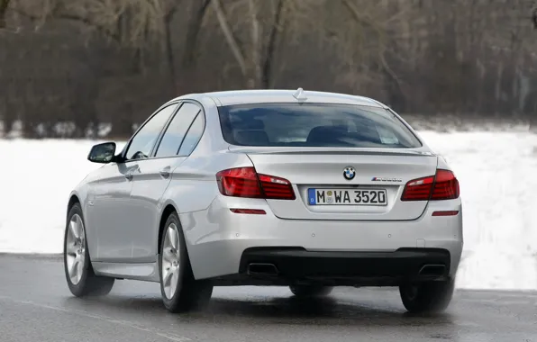 Картинка белый, BMW, седан, M550 D