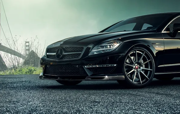 Картинка черный, Mercedes-Benz, колесо, диск, седан, мерседес, AMG, Black, Sedan, C218, CLS 63, 2015, CLK-Class