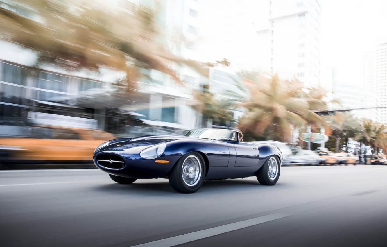 Фото обои машина, скорость, Jaguar, Майами, Eagle, sportcar, Miami, speed, SPEEDSTER, E-TYPE