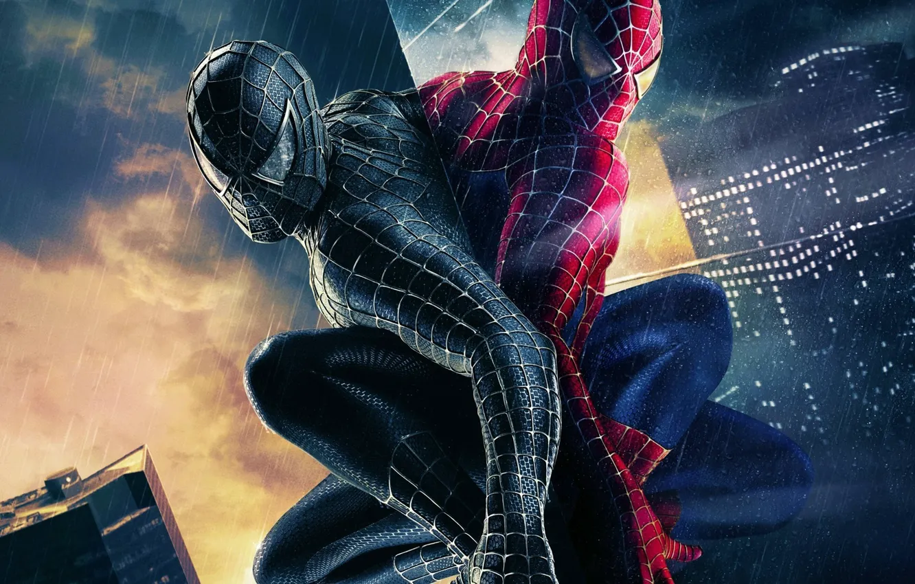 Фото обои marvel, comics, venom, человек паук, hero, spider man