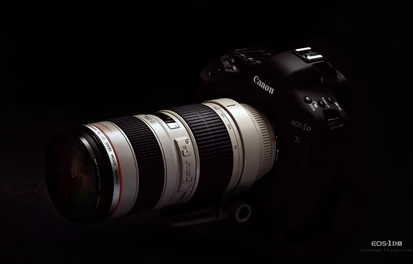 Фото обои фотоаппарат, объектив, Canon, EOS-1D X, Canon EF 70-200mm F2.8L