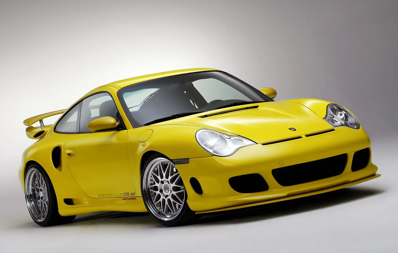 Фото обои машина, желтый, Porsche 911