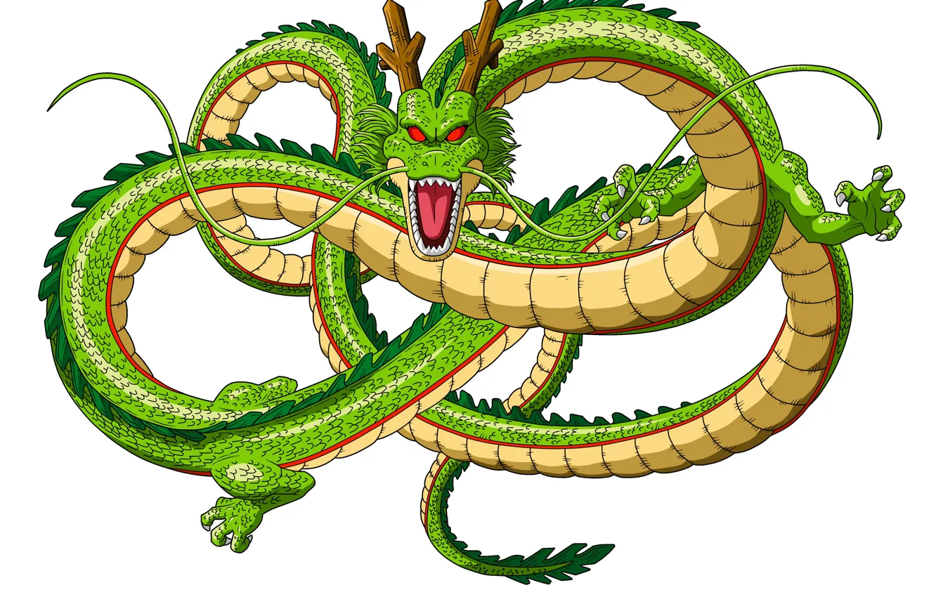 Фото обои green, dragon, ball z dragon. 