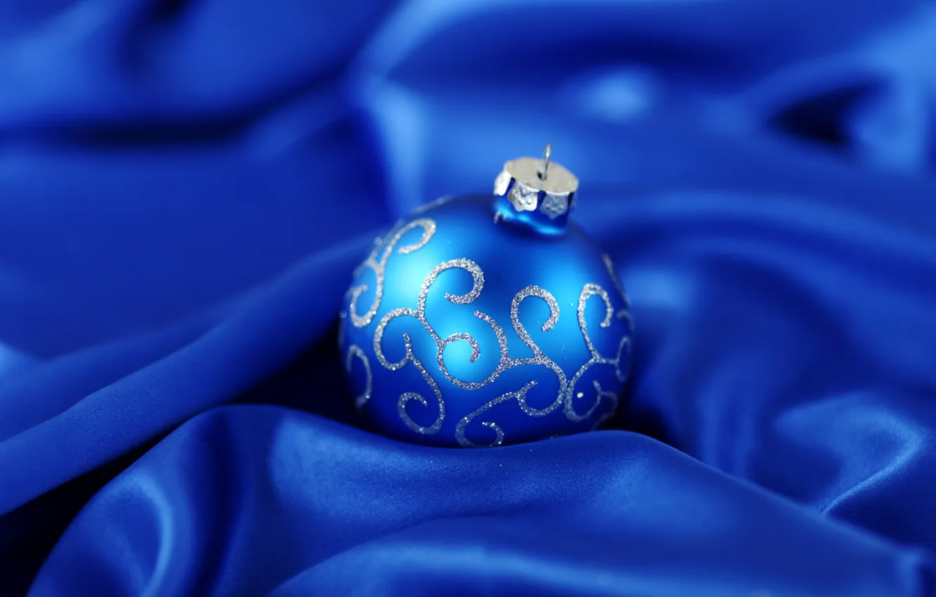 Фото обои зима, праздник, блеск, шар, рождество, ткань