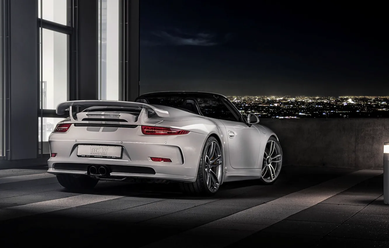 Фото обои 911, Porsche, порше, Carrera, GTS, Cabriolet, 991, TechArt, 2015