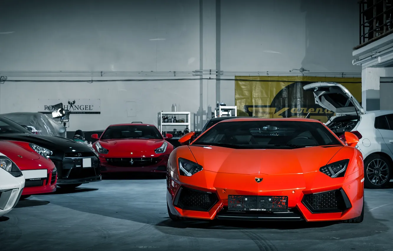 Фото обои Lamborghini, Cars, Auto, LP700-4, Aventador