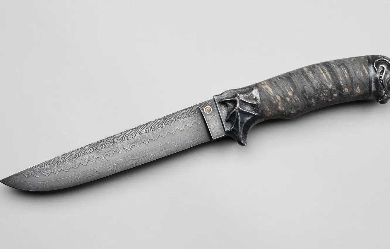 Фото обои оружие, узор, нож, дамасская сталь