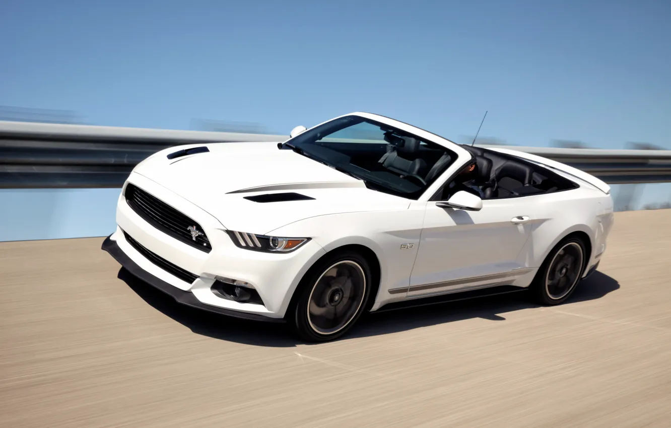 Фото обои Mustang, Ford, мустанг, кабриолет, форд, Convertible, 2015, California Special