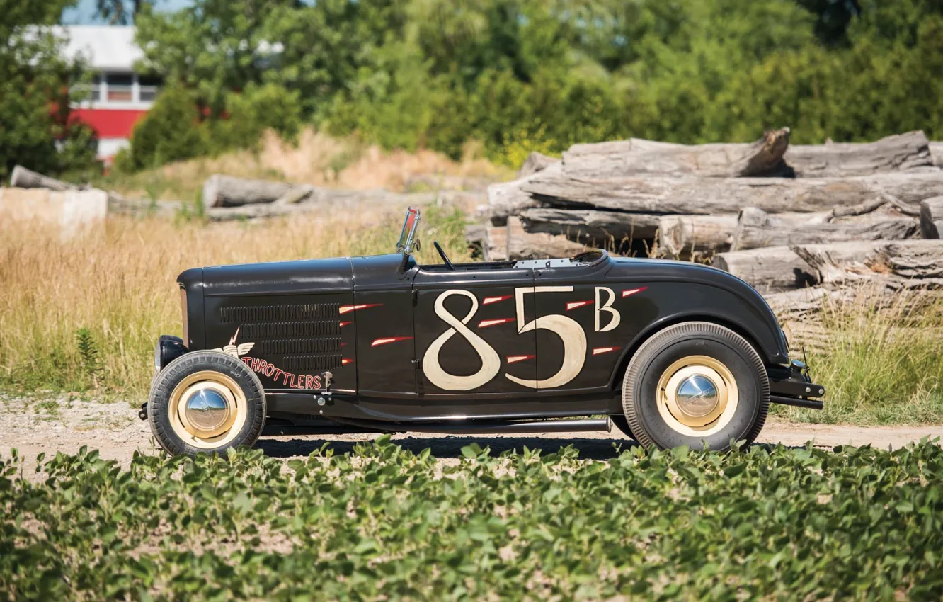 Фото обои Roadster, Ford, Hot Rod, 1932, Хот-род, Hi-Boy