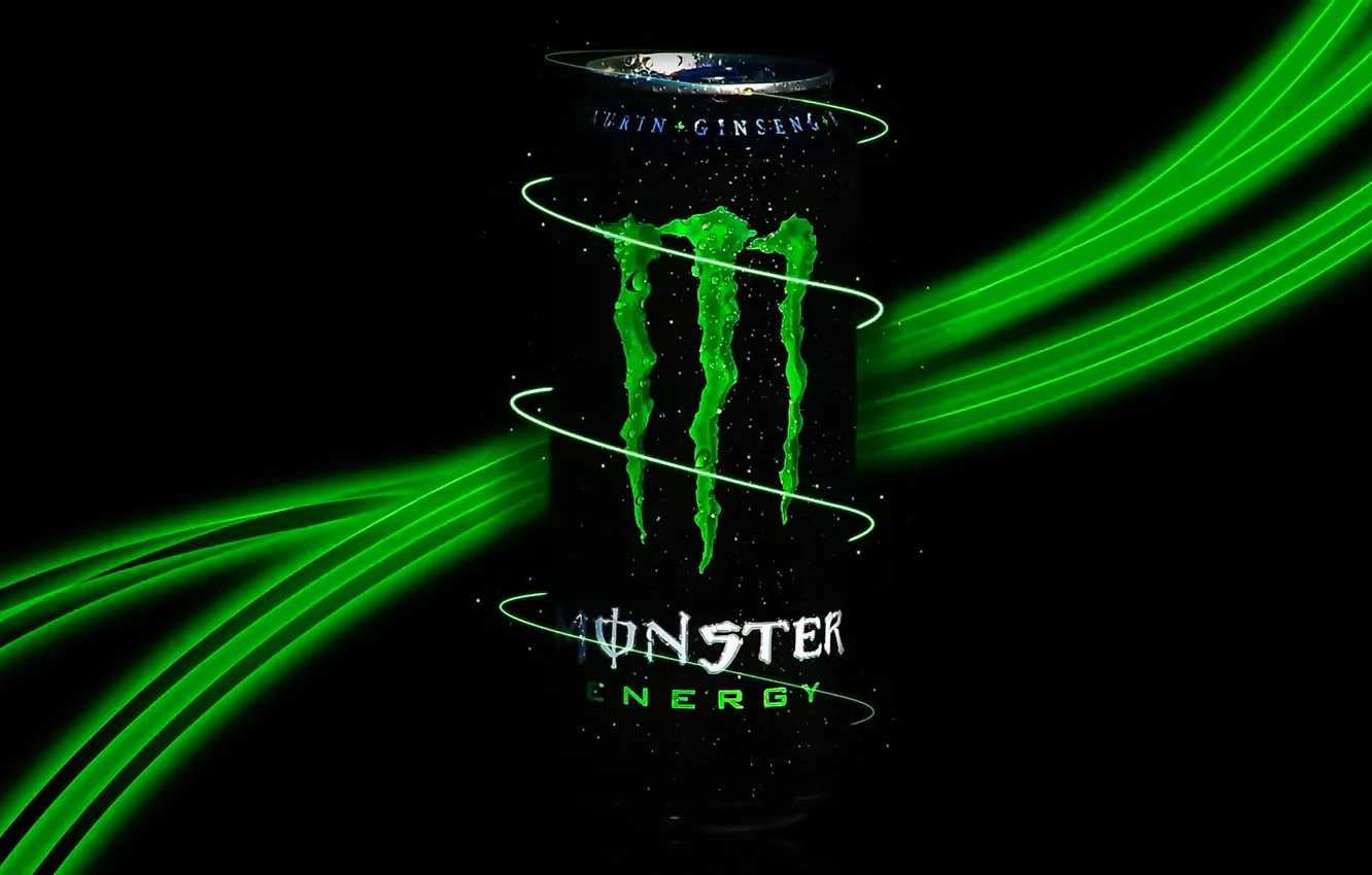 Обои логотип, Monster Energy, бренд, энергетик картинки на р