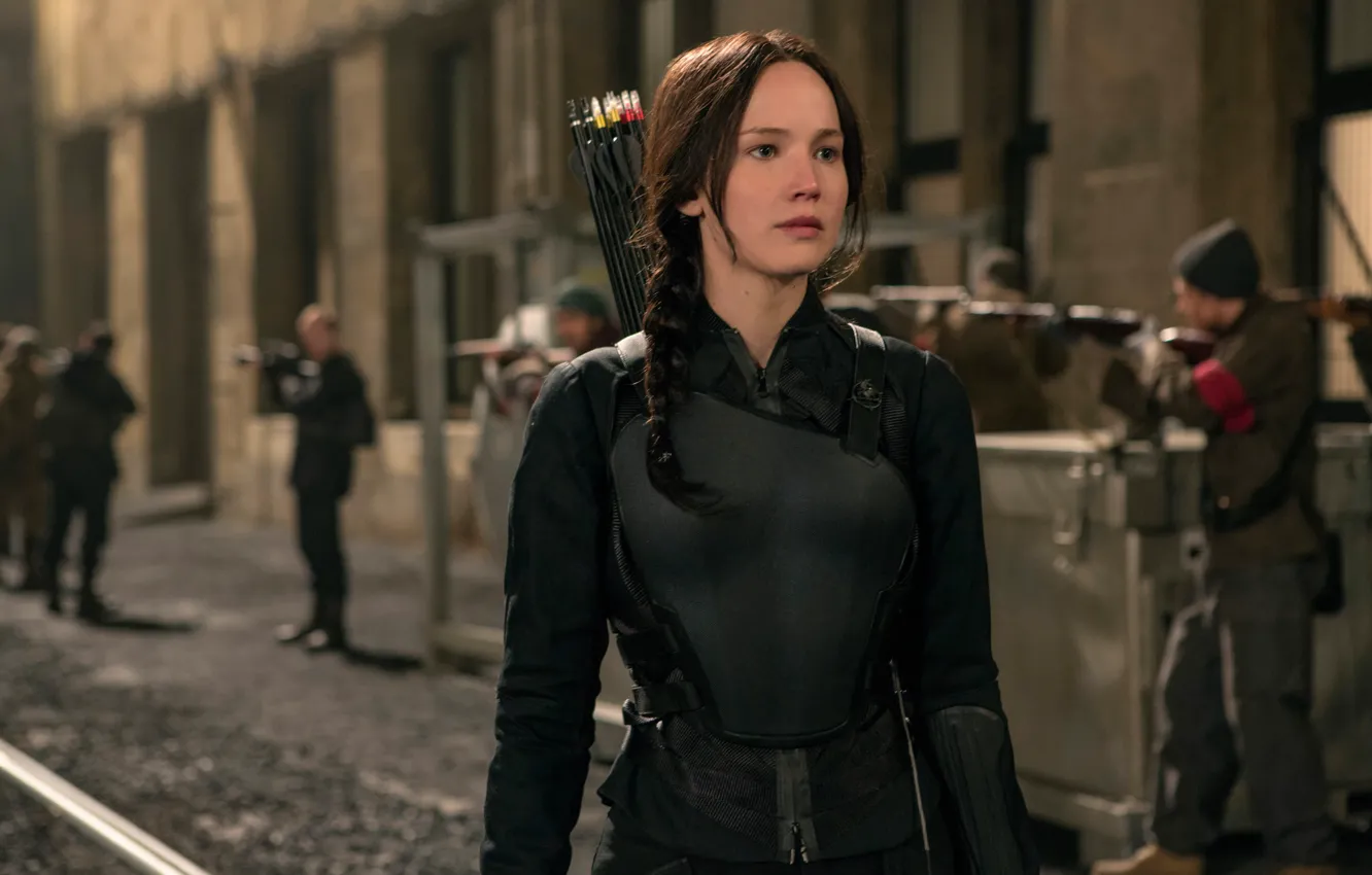 Фото обои Jennifer Lawrence, Katniss Everdeen, Голодные игры:Сойка-пересмеш...