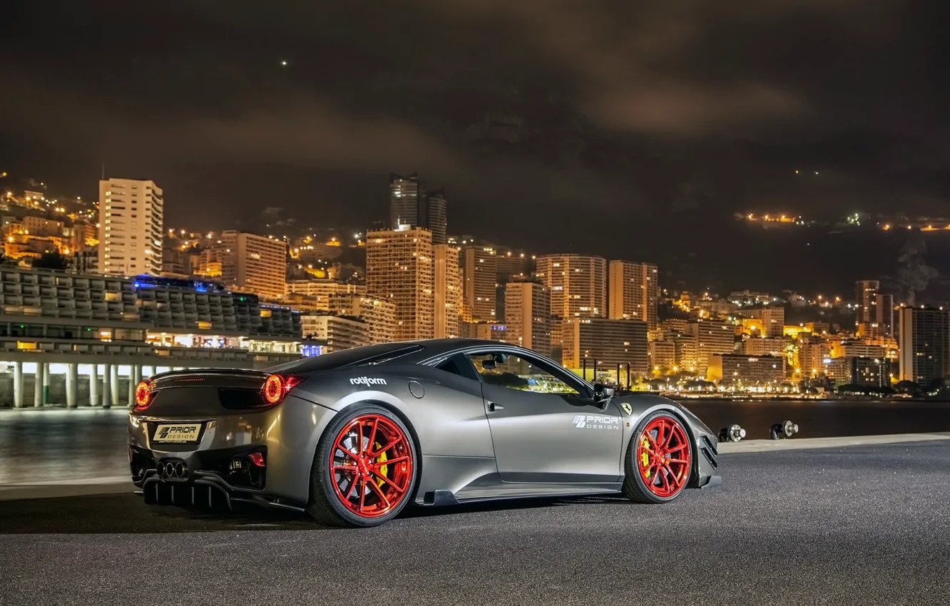 Фото обои Ferrari, суперкар, феррари, Pininfarina, Prior-Design, 2015, PD458